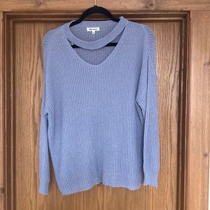 Womens open neck sweater